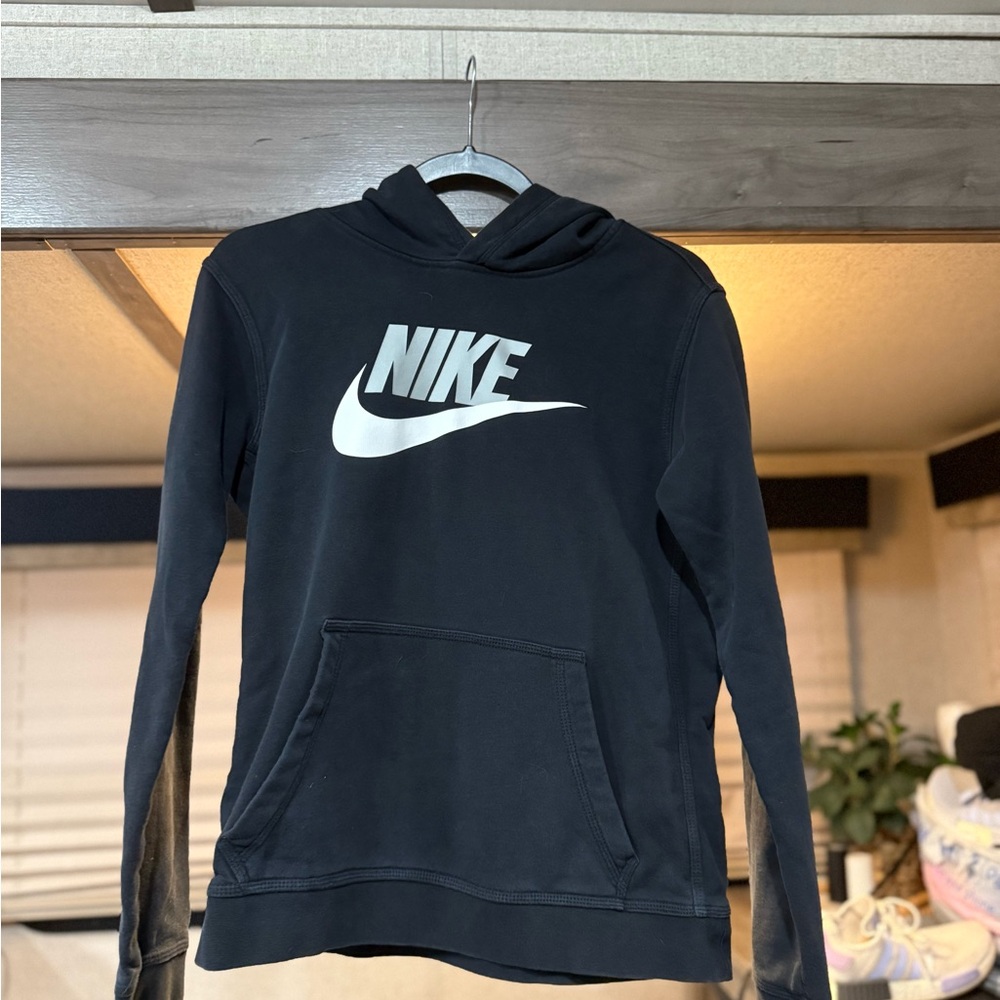 Nike Black and White Logo Hoodie